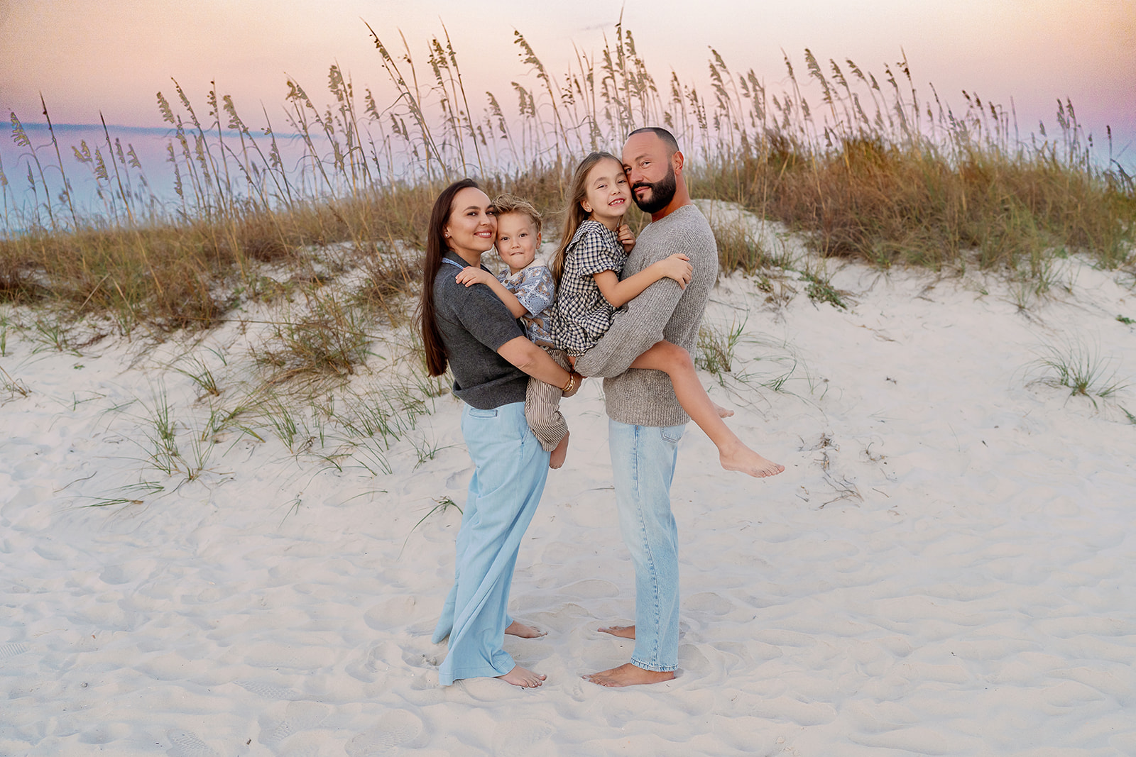 Lyutikova family, Dauphin Island