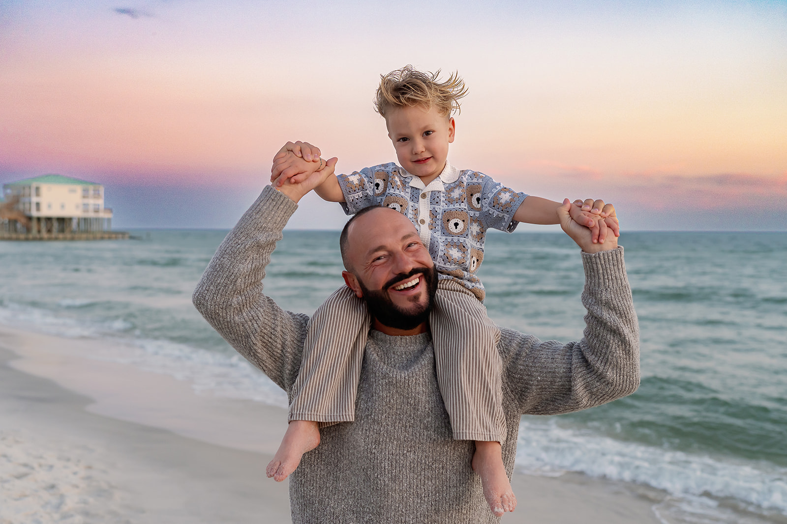 Lyutikova family, Dauphin Island