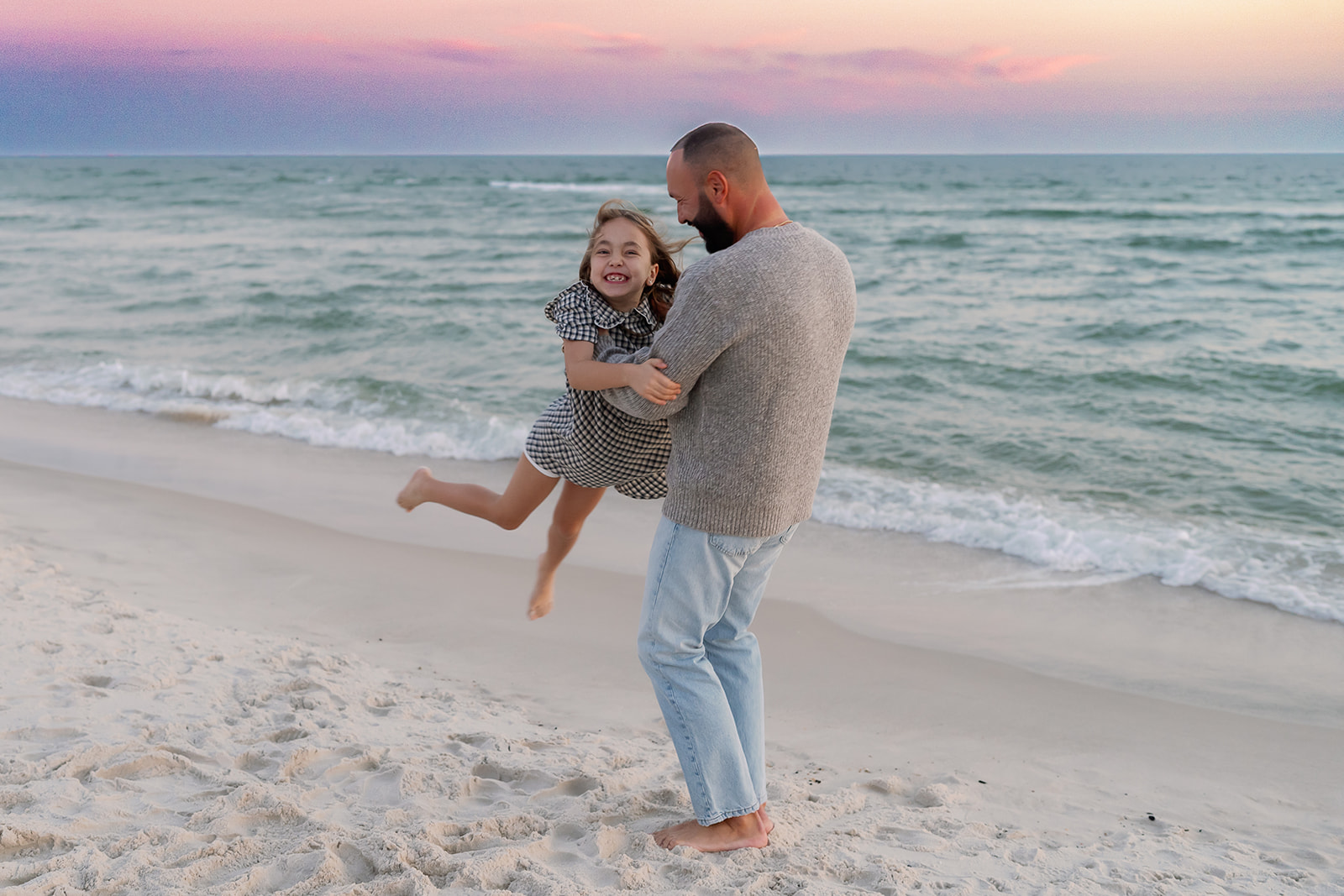 Lyutikova family, Dauphin Island