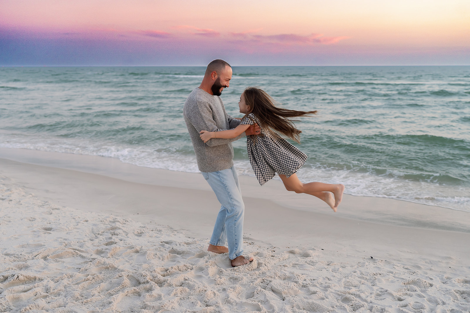 Lyutikova family, Dauphin Island