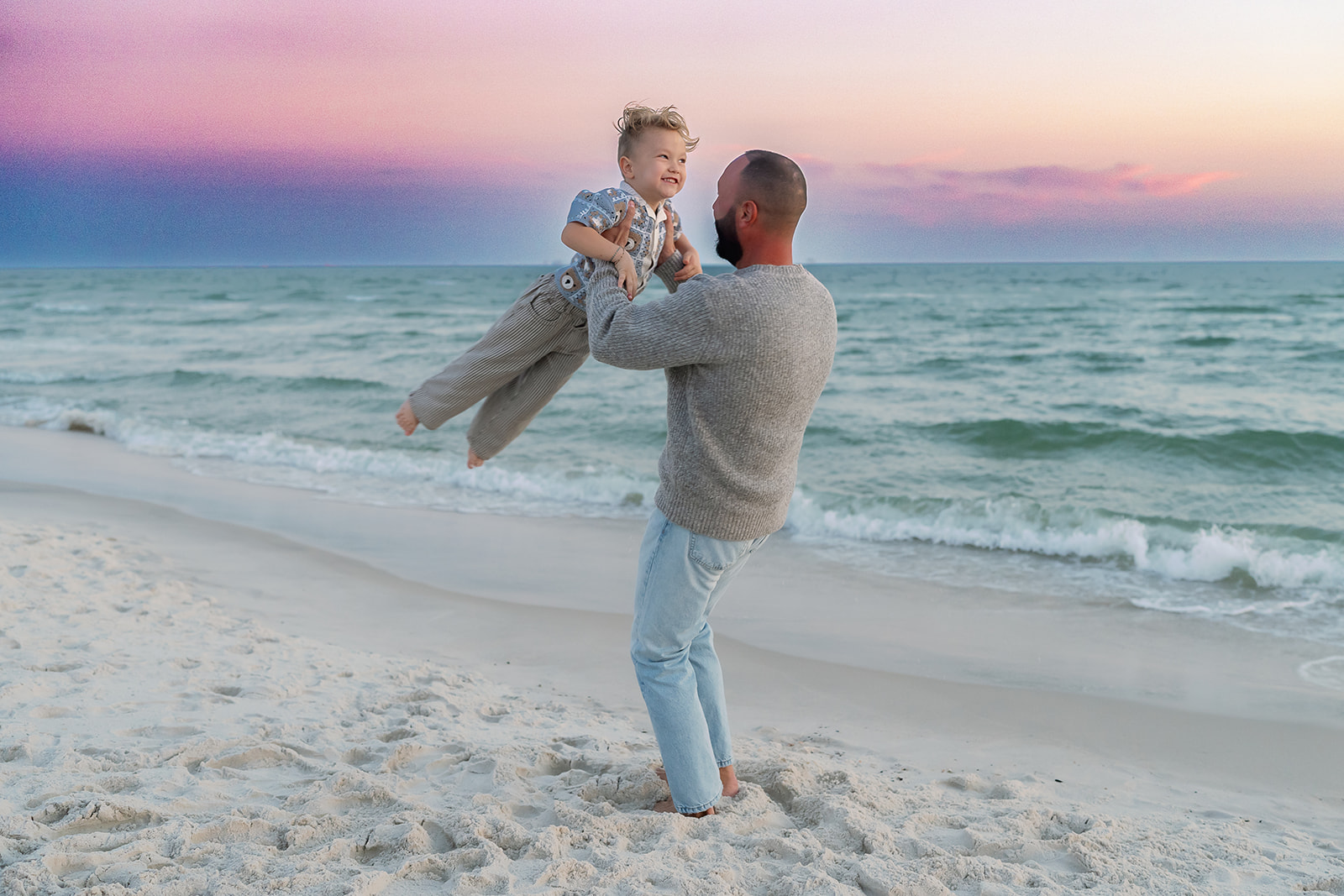 Lyutikova family, Dauphin Island
