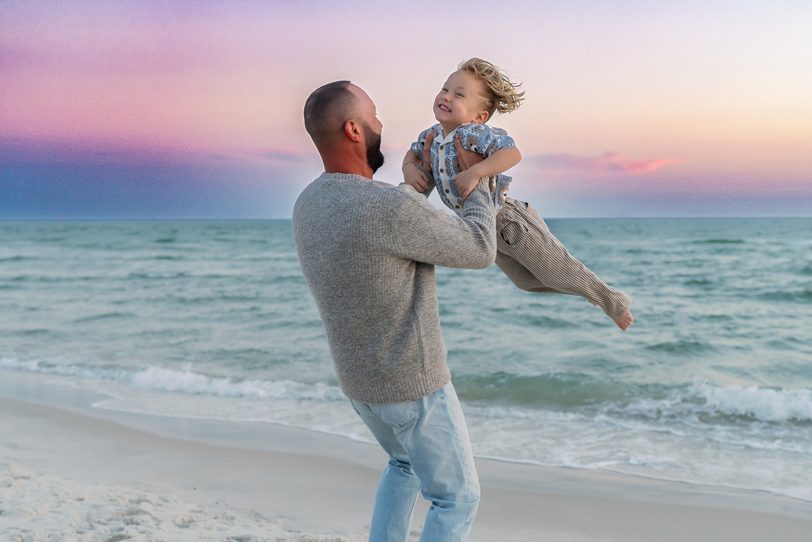 Lyutikova family, Dauphin Island