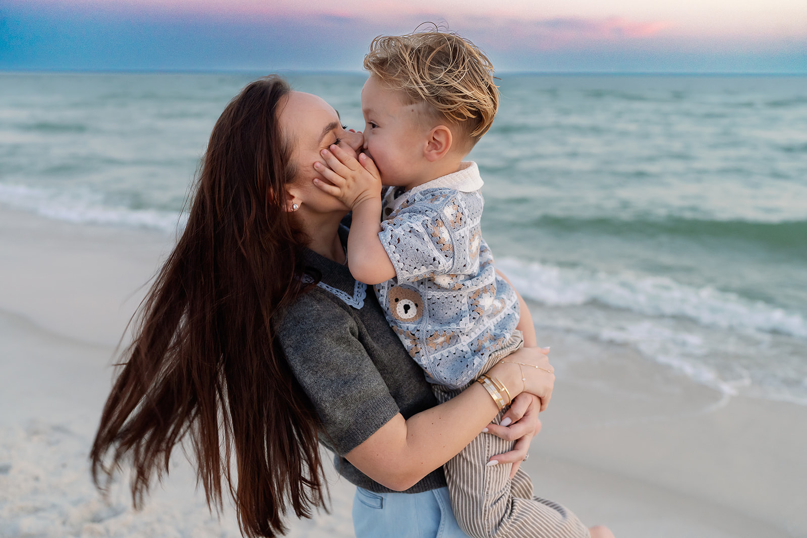 Lyutikova family, Dauphin Island