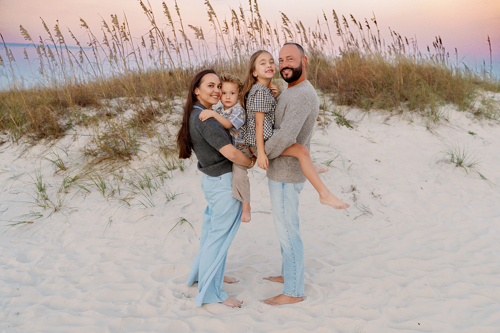 Lyutikova family, Dauphin Island