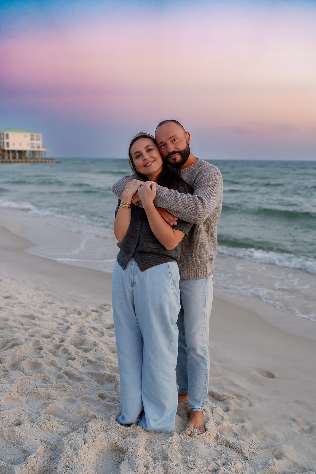 Lyutikova family, Dauphin Island
