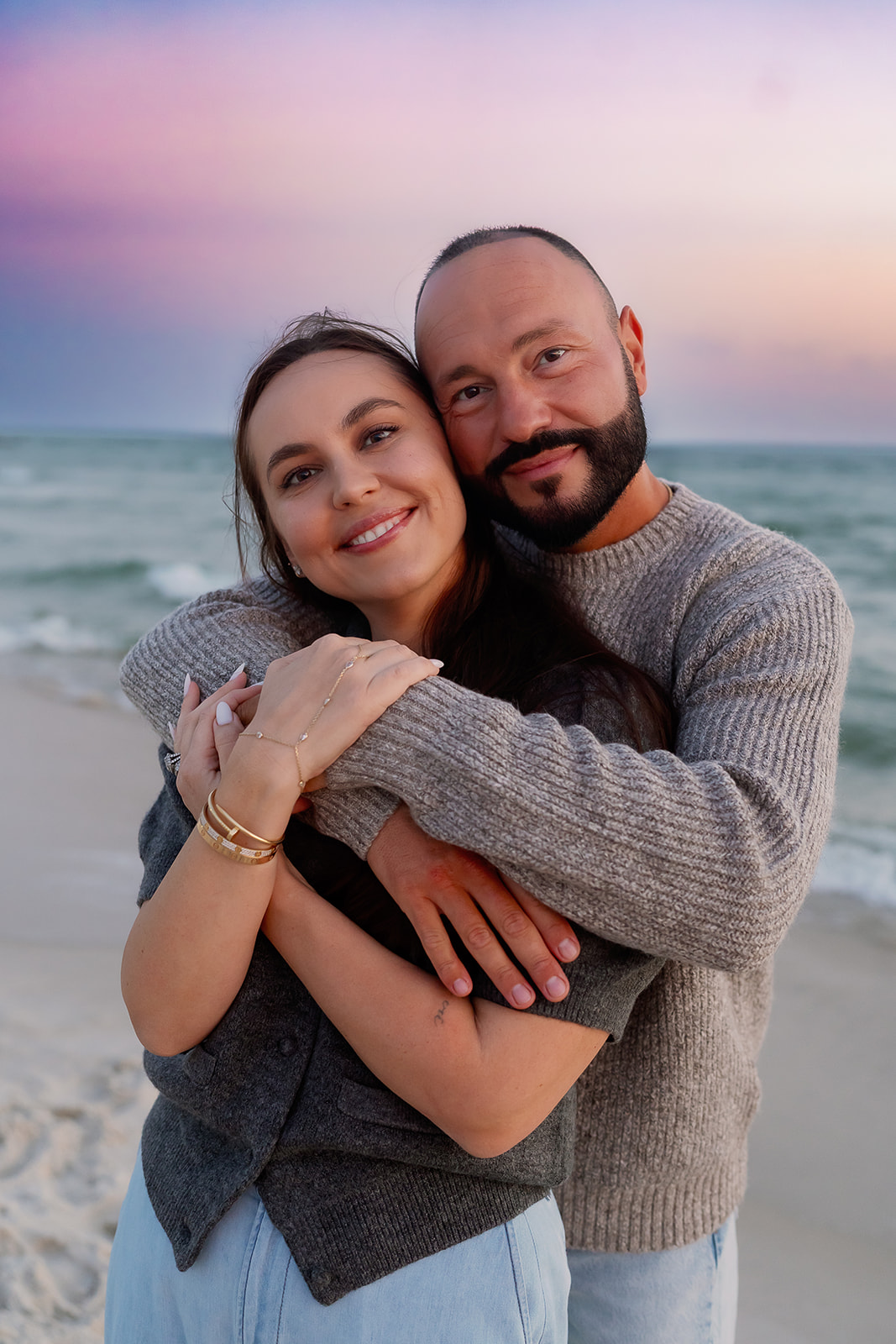 Lyutikova family, Dauphin Island