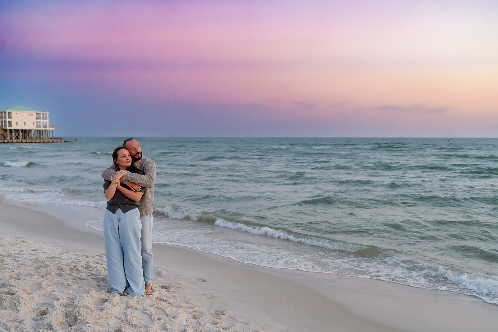Lyutikova family, Dauphin Island