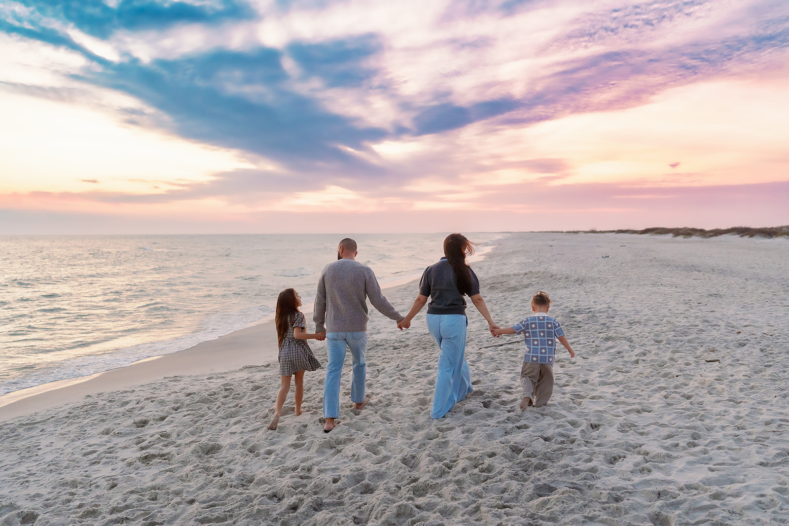 Lyutikova family, Dauphin Island