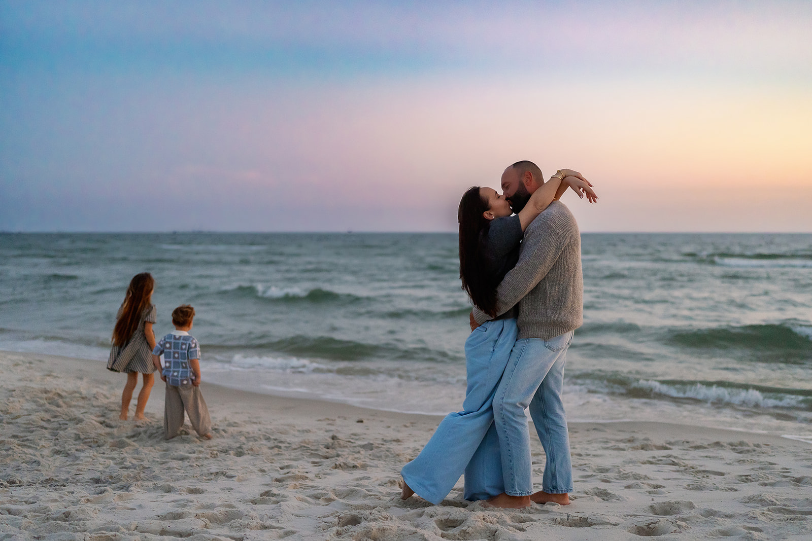 Lyutikova family, Dauphin Island