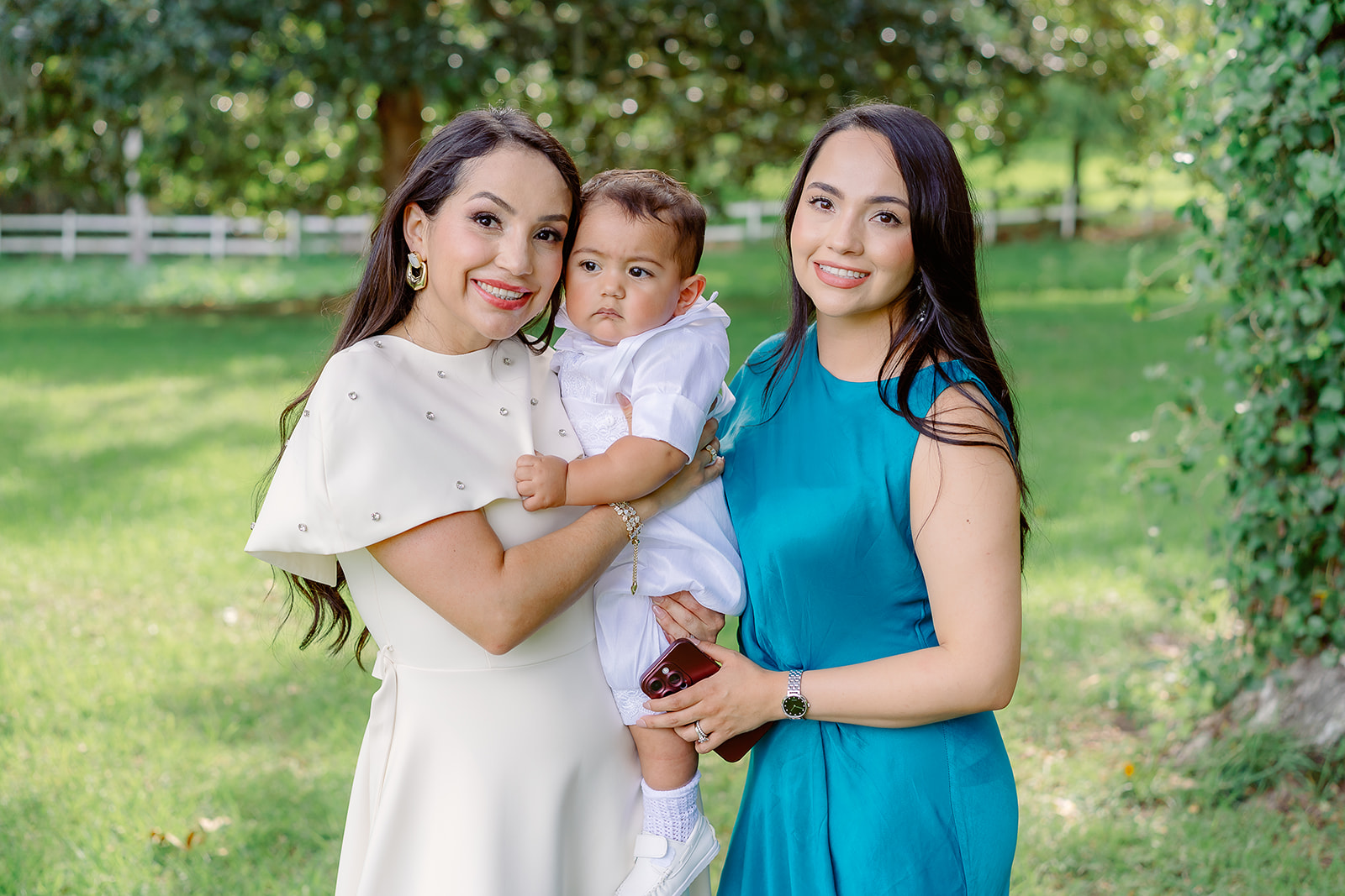 Trevino baptism at Sacred Heart Church in Pascagoula and The Old Place in Gautier